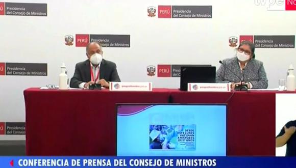 Este lunes 14 de junio, el Gobierno brinda conferencia de prensa para informar sobre las medidas contra el COVID-19- (Captura TV Perú)
