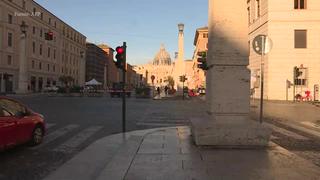 Roma sumida en el silencio por el coronavirus