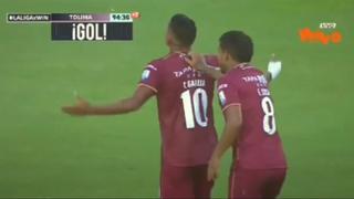 Golazo de Raziel García: disparó de larga distancia para el 2-2 de Tolima vs. Jaguares | VIDEO