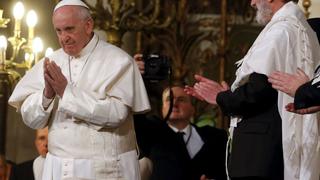 Papa Francisco visita por primera vez la sinagoga de Roma