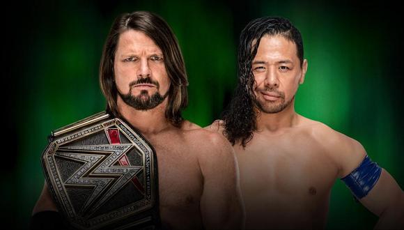 WWE: AJ Styles vs. Shinsuke Nakamura en Money in the Bank 2018. (Foto: WWE)