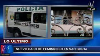 Feminicidio en San Borja: Sujeto mató de una puñalada a pareja