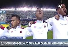La impresionante entonación del himno peruano de Renato Tapia