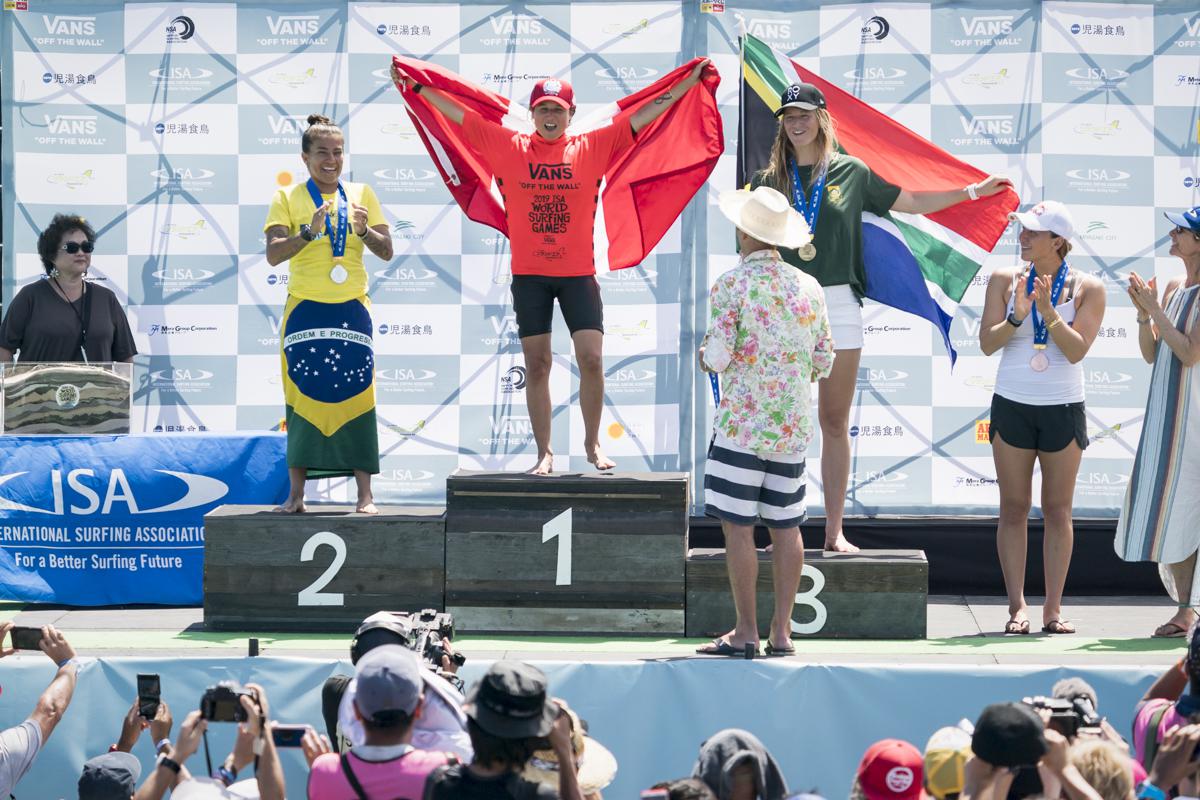 Sofía Mulanovich viene de ganar el Mundial ISA 2019. En la edición del 2020 buscará clasificar en surf. (Foto: ISA)