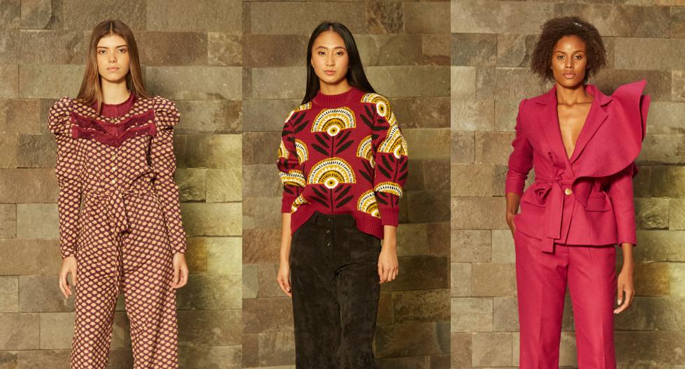 El sastre fucsia, el enterizo y la chompa jacquard fueron las prendas que resaltaron de la colección de la joven diseñadora.
(Foto: Kike Sánchez)