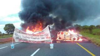 Con autos incendiados y fuertes amenazas "reciben" a la Guardia Nacional en México