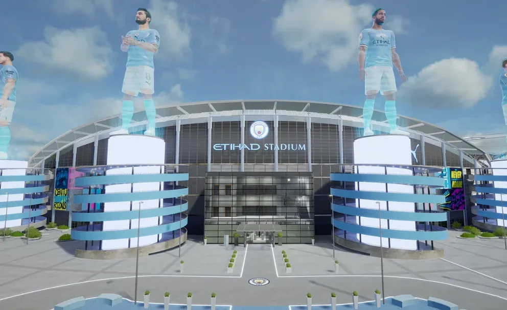 Manchester City players in 3D.  (Photo: Sony)
