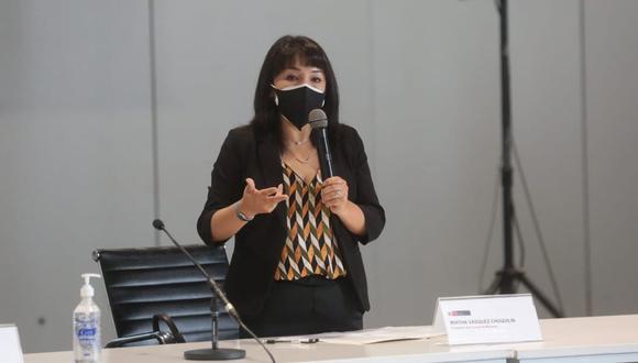 Mirtha Vásquez es la sexta ministra del actual gabinete que dio positivo a COVID-19. (Foto: PCM)