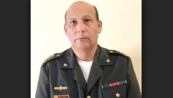 Rubén Paz Jiménez, alto oficial militar, desconoce a Nicolás Maduro como presidente. (Captura)