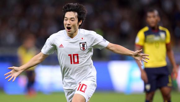 Ecuador vs. Japón EN VIVO: Nakajima marcó golazo para el 1-0 por Copa América 2019 | VIDEO. (Foto: AFP)