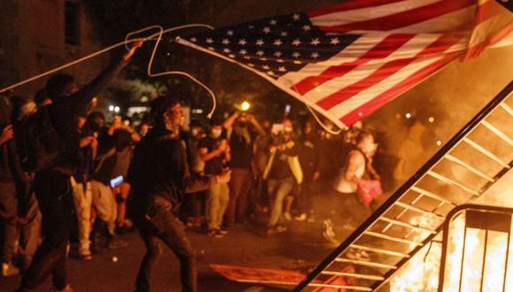 Protestas violentas en Washington DC. (Foto: EFE)
