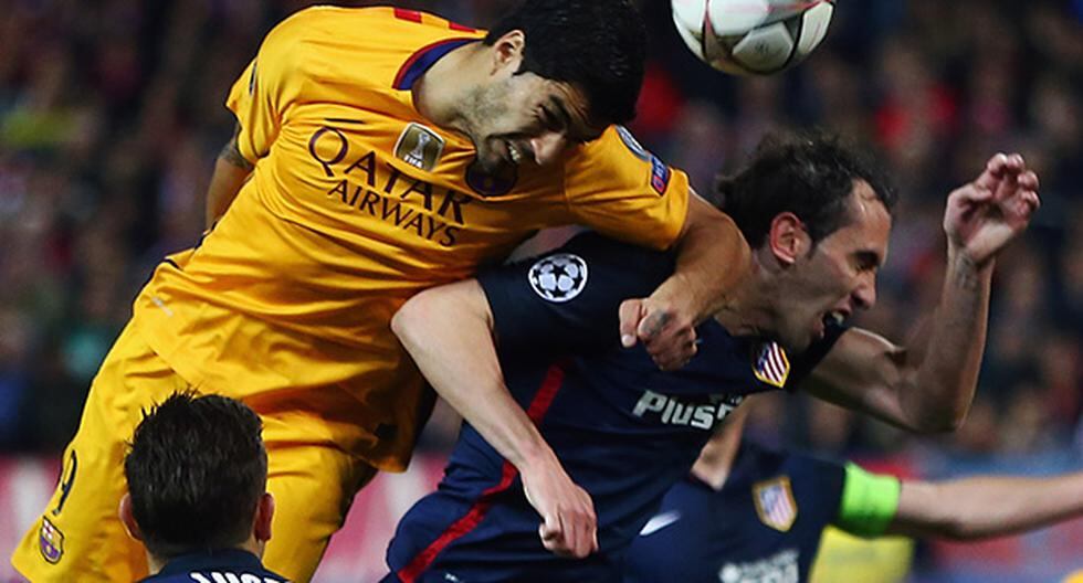 Luis Suárez no estuvo tan brillante como en el Camp Nou ante Atlético de Madrid. Incluso, el delantero del Barcelona se olvidó de su amistad con Diego Godín (Foto: Getty Images)