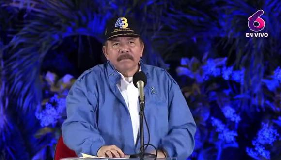Durante su discurso, el presidente de Nicaragua, Daniel Ortega, tildó a los obispos y sacerdotes de “asesinos” y “golpistas”. (Foto: Captura Twitter @AIertaMundiaI)