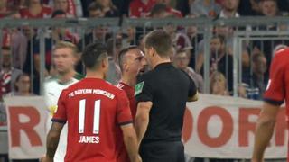Bayern Múnich vs. Monchengladbach: la furiosa reacción de Ribery con el árbitro