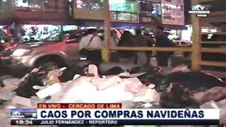 Lima vive congestión vehicular infernal por compras navideñas