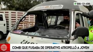 Miraflores: una combi con más de S/38 mil en multas atropella a joven cuando conductor escapaba de operativo 