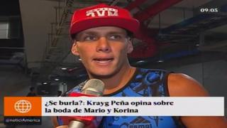 Krayg Peña a Mario Hart: "Invítame a tu próxima boda" [VIDEO]
