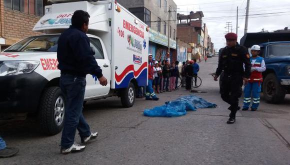 Huancayo: escolar muere atropellado por camión de carga pesada