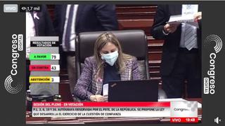 Congreso aprueba por insistencia ley sobre cuestión de confianza observada por el Ejecutivo