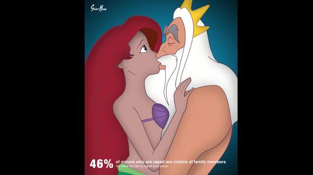 Las princesas Disney en polémica campaña contra el abuso sexual - 1