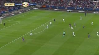 La magia de Lionel Messi: excepcional pase gol ante Leicester