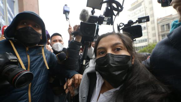 La cuñada del presidente Pedro Castillo también reiteró que está dispuesta a colaborar con la justicia. (Foto: GEC)