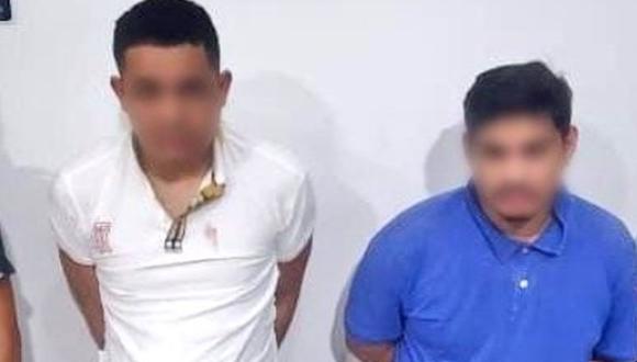 Imagen de los dos detenidos por su presunta implicancia en el asesinato del fiscal ecuatoriano César Suárez | Foto: @CmdtPoliciaEc