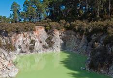 Nueva Zelanda: Conoce el Baño del Diablo, la laguna peligrosa