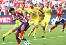 Atlético Madrid venció 2-1 al Napoli y avanza a la final de la Audi Cup