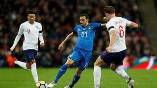 Inglaterra empató 1-1 con Italia en amistoso de preparación