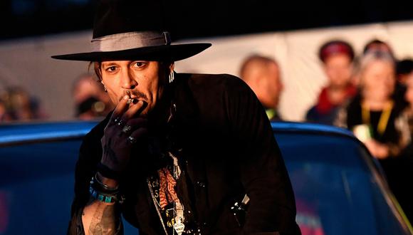 Johnny Depp en Glastonbury. (Foto: Reuters)