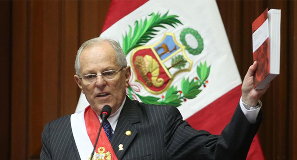 El presidente PPK ofreció su segundo Mensaje a la Nación de su gestión por el 196 aniversario de la independencia del Perú. (Foto: Agencia Andina)