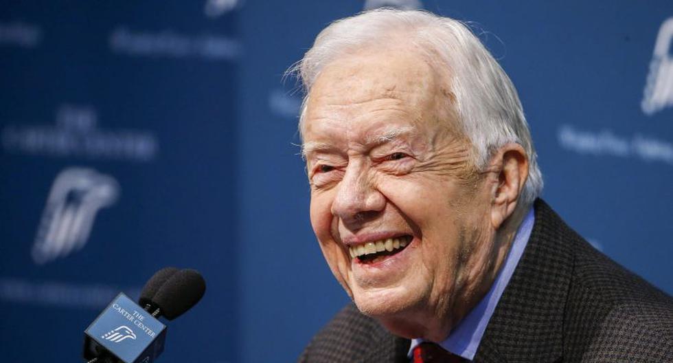 Jimmy Carter durante conferencia de prensa en Atlanta. (Foto: EFE)