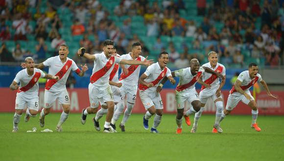 La selección peruana clasificó a las semifinales de la Copa América 2019 tras derrotar a Uruguay por 5-4 en la tanda de penales. (Foto: AFP)