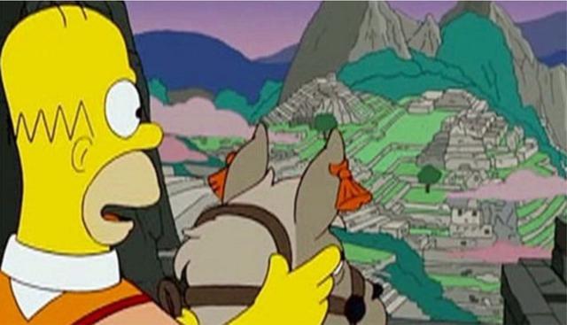En uno de los episodios más recordados de la serie animada, la familia más popular de Springfield visita Machu Picchu. (Foto: Captura)