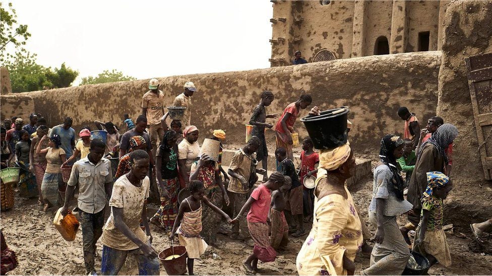 The annual reconstruction of the Great Mosque of Djenné in Mali is considered an important symbol of social cohesion.