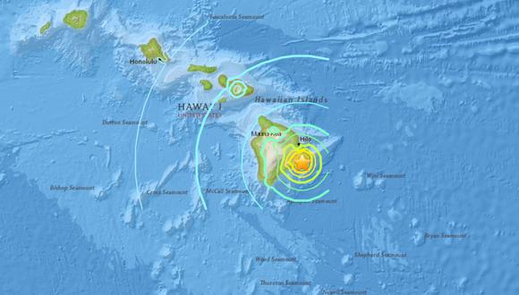 Un terremoto de magnitud 6,9 sacudió Hawái durante erupción del volcán Kilauea. (Foto: USGS)