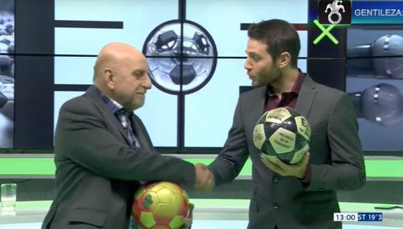 Horacio Pagani y Esteban Edul abrieron juntos hoy "Estudio Fútbol" de TyC Sports. (Captura: TyC)