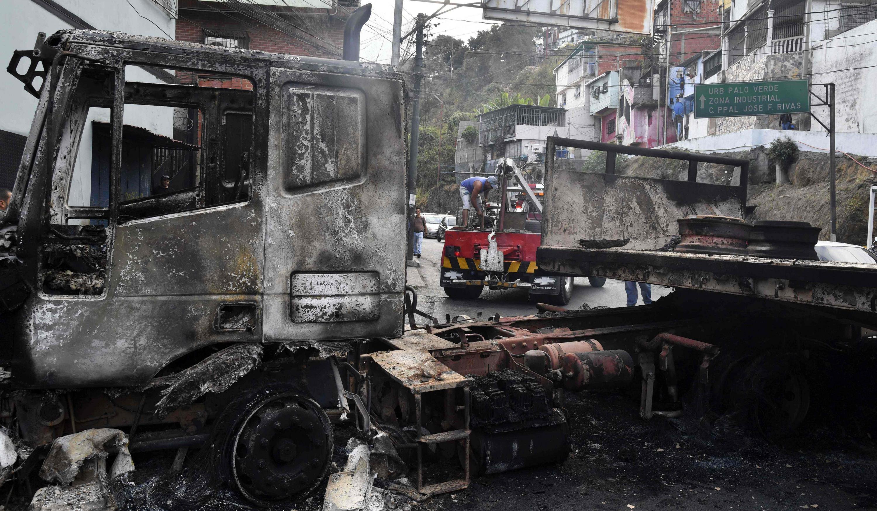 Venezuela: Así quedó Petare, el barrio más peligroso de Caracas, tras las protestas contra Nicolás Maduro. (AFP).