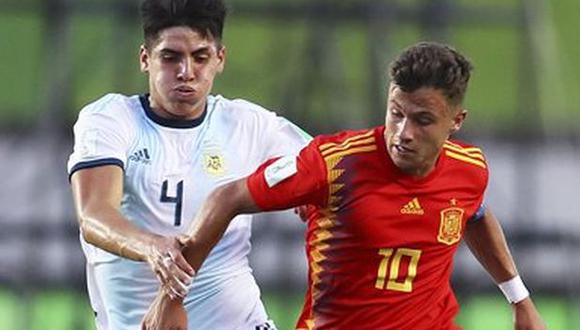 España vs. Tayikistán: chocan por el Mundial Sub 17 en Espírito Santo). (Foto: @SeFutbol / Twitter)