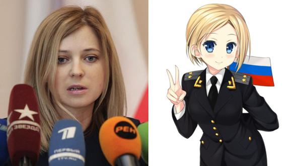 Natalia Poklonskaya, la bella fiscal de Crimea en manga japonés