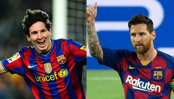 ¿El rendimiento de Lionel Messi ha bajado con los años? (Fotos: EFE/AFP)