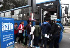 Corredor Azul: Flota aumentará a 150 buses en horas punta desde el lunes 8