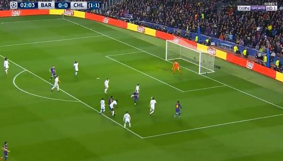 Barcelona vs. Chelsea: mira el golazo de Messi en el segundo minuto | VIDEO