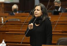 Rocío Silva Santisteban solicita a Oficialía Mayor investigar a congresistas que pidieron censurar a la Mesa Directiva