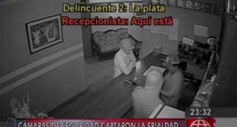 San Luis: delincuentes fingieron ser clientes para asaltar hotel. (Foto: América TV)