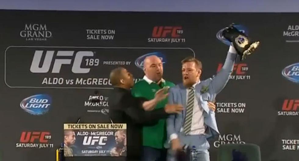 Conor McGregor le arrebata el cinturón de campeón a José Aldo. (Foto: Captura)