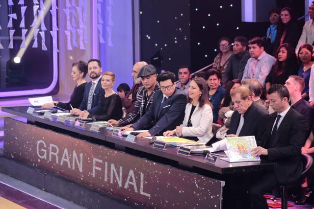 Integrantes del jurado de la final de "Reyes del show" 2017.
 (Foto: Difusión)