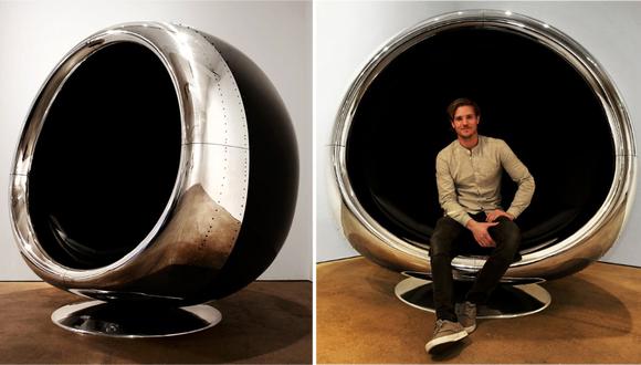 ¿Decorarías tu casa con esta silla salida de un avión?