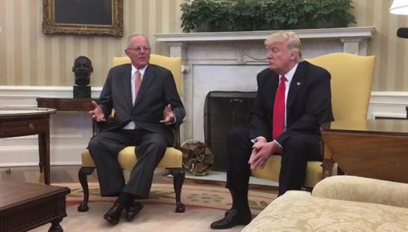 PPK se reunió con Donald Trump en la Casa Blanca
